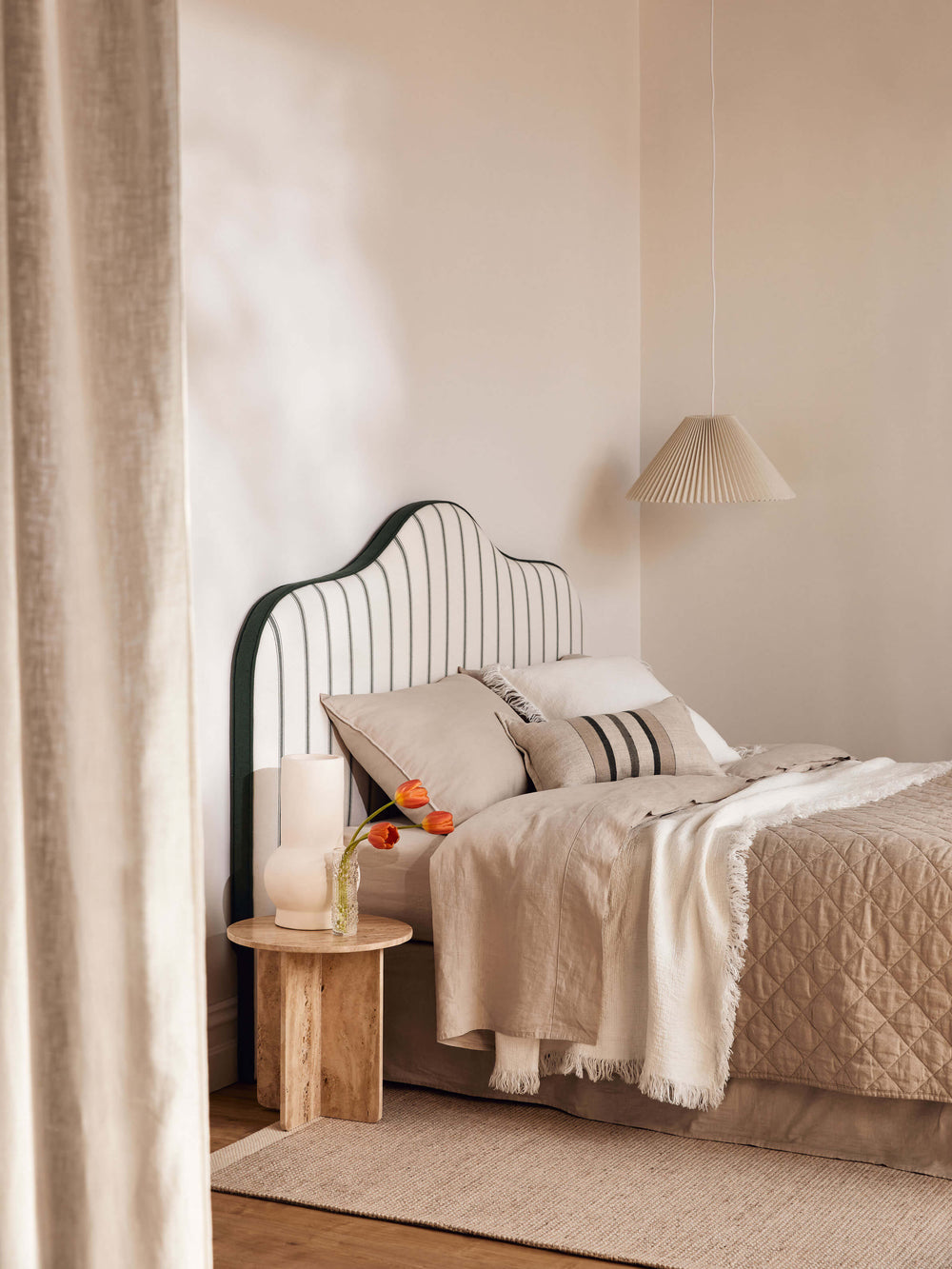 Avenue Oatmeal Linen & Cotton Valance