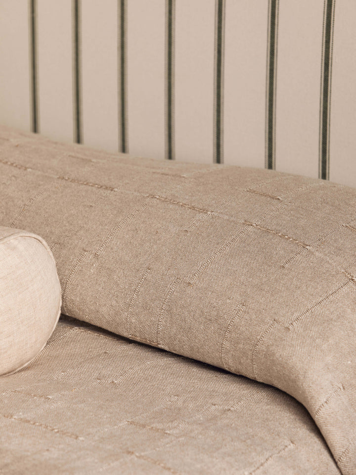 Palermo Natural French Linen Bedcover