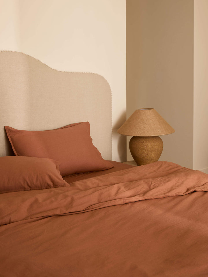 Avenue Clay Linen & Cotton Duvet Cover Set