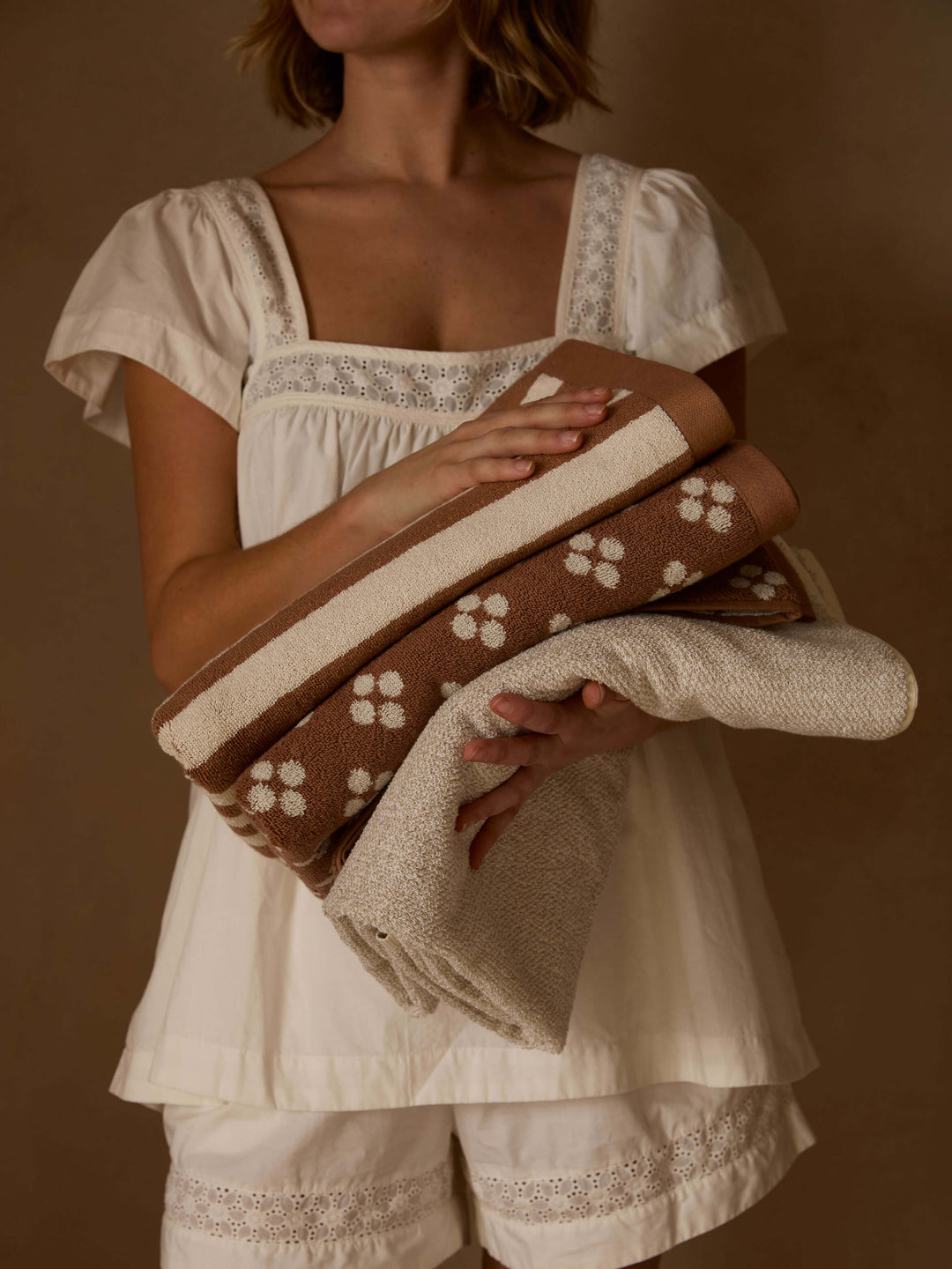 Maisie Terracotta Towels
