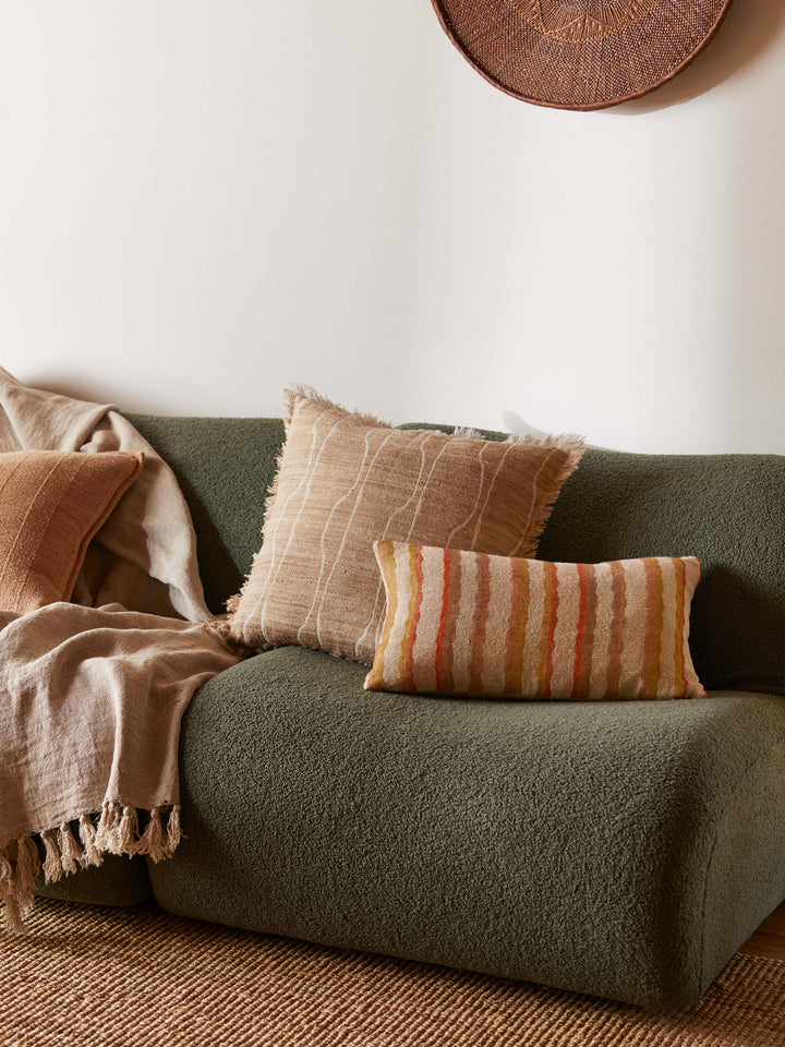 Burton Oatmeal Heavy Linen Throw