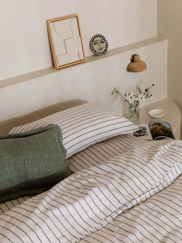 Burton Seagrass Tailored Heavy Linen Rectangle Cushion