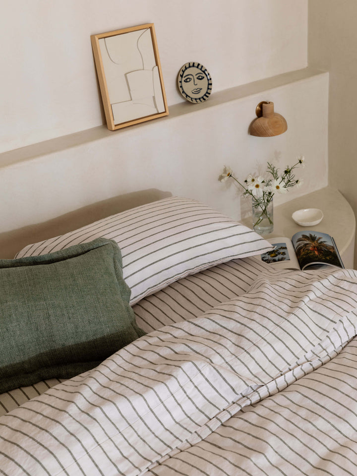 Loft Sage Linen & Cotton Sheet Set