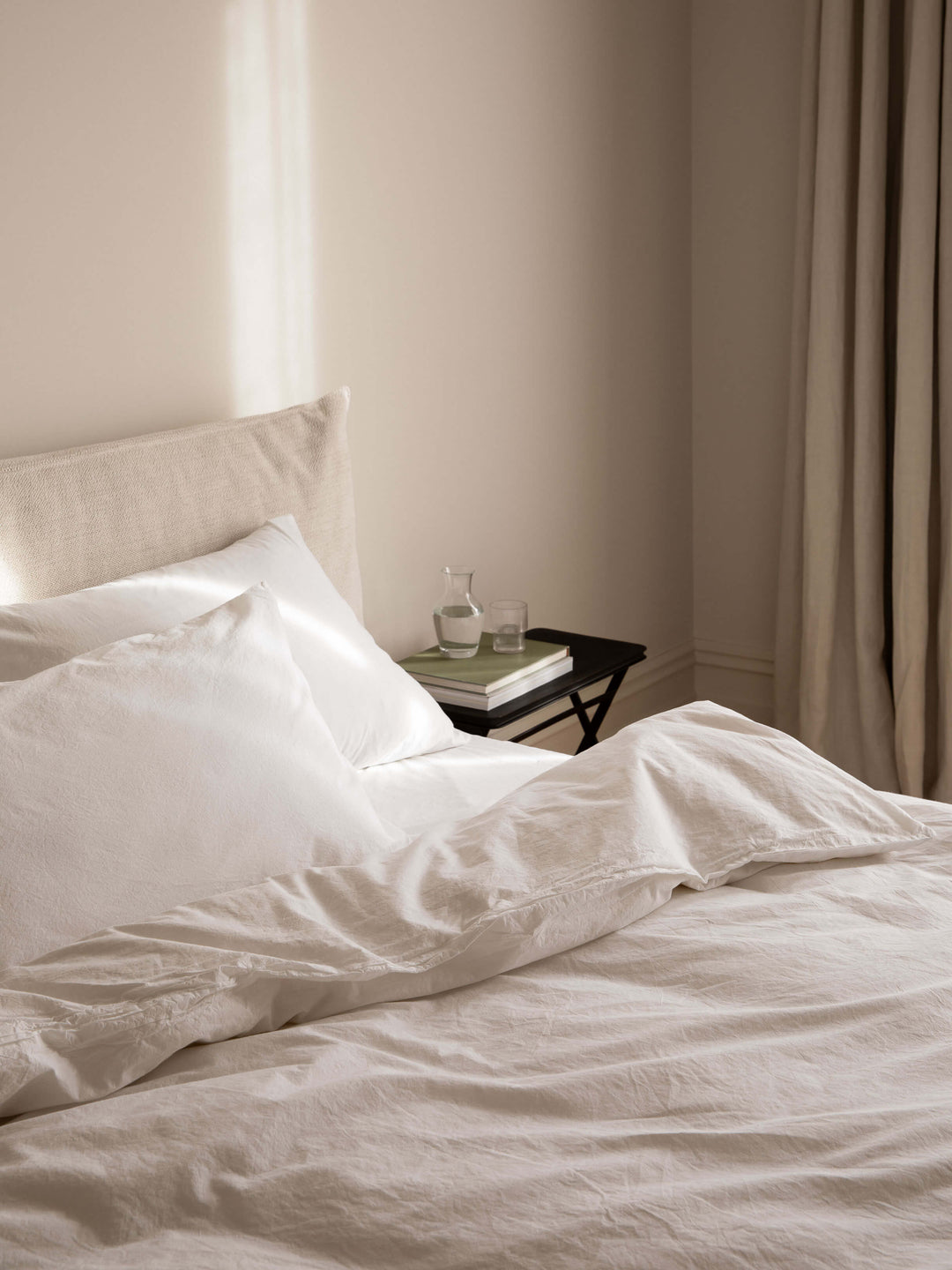 Nordic White Portuguese Cotton Pillowcases