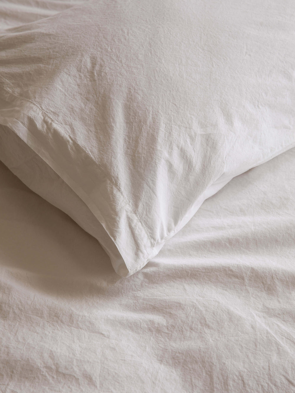 Nordic White Portuguese Cotton Duvet Cover Set