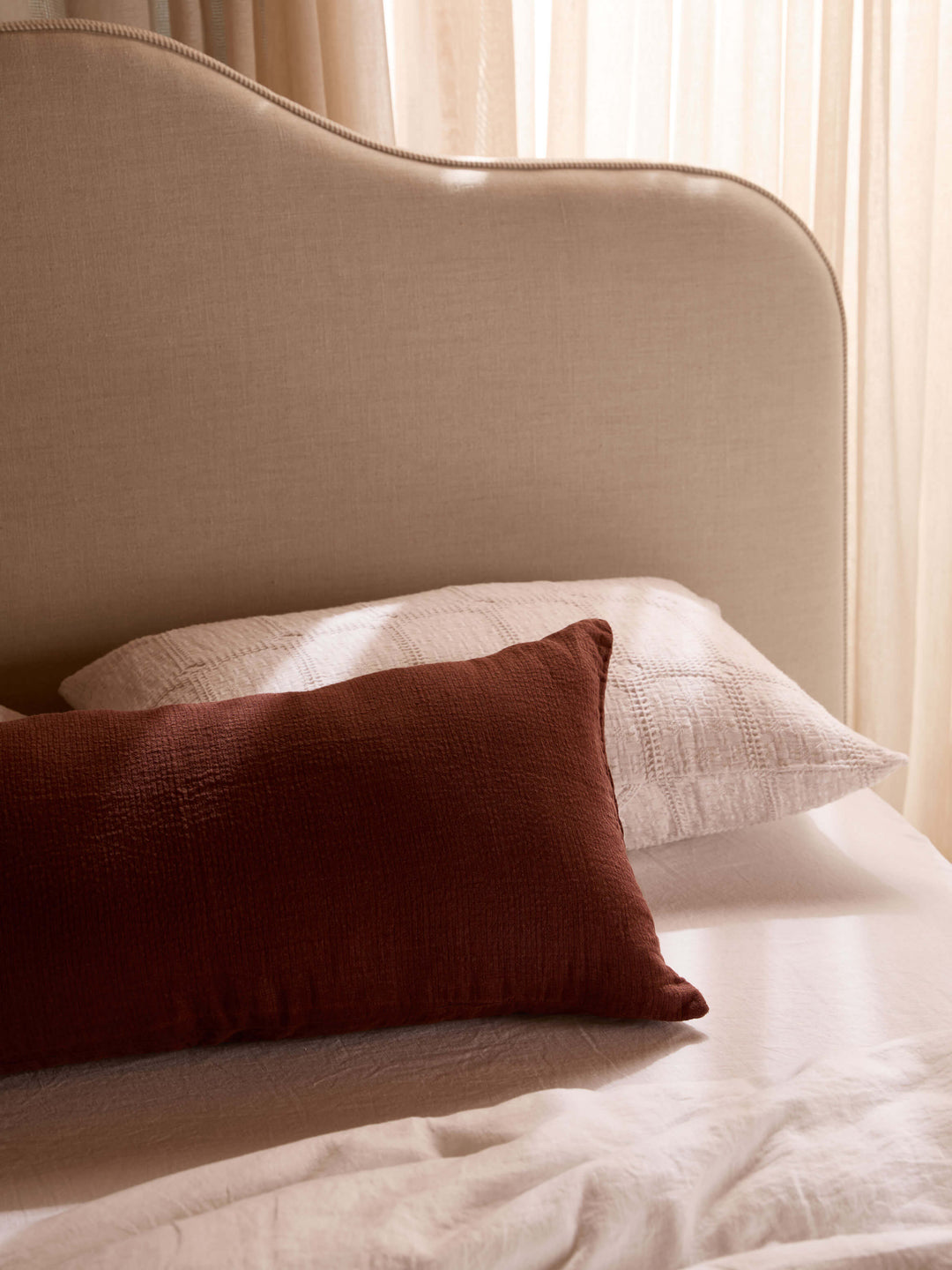 Sofia Nougat Pure Cotton Pillowcases