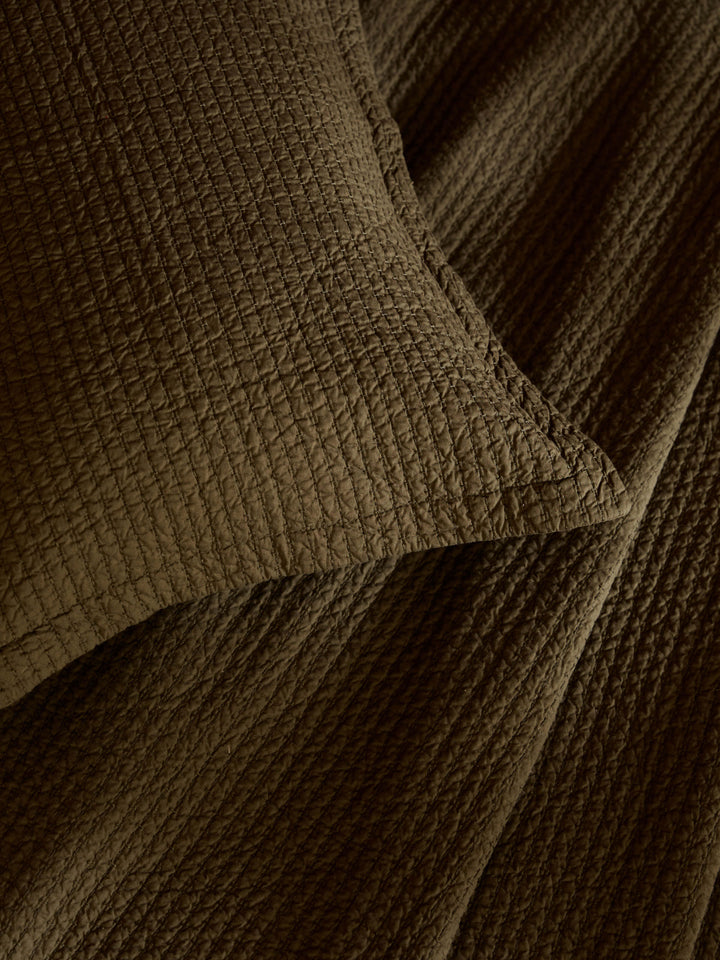 Aspen Olive Pure Cotton Quilt