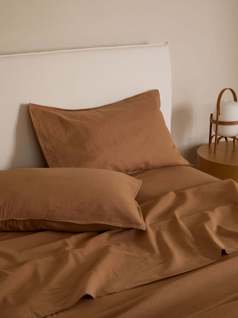 Eve Tan Linen & Cotton Pillowcases
