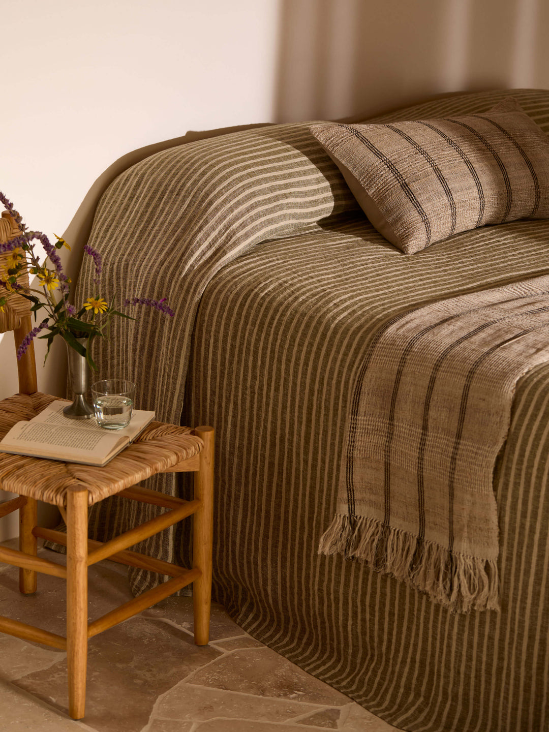 Husk Rectangle Wool & Silk Cushion