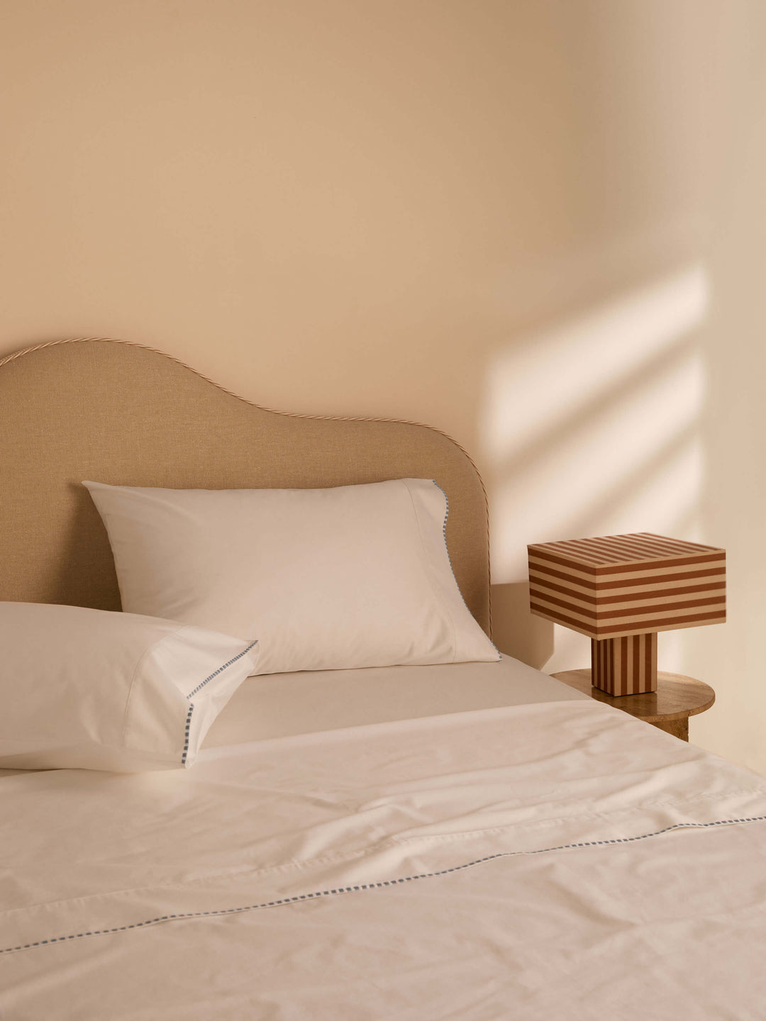 Florian French Blue Egyptian Cotton Sheet Set