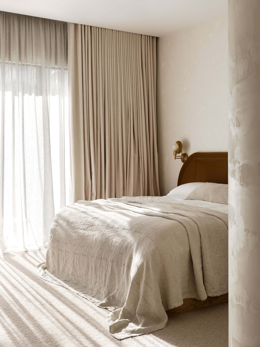Palermo Natural French Linen Lumbar Cushion