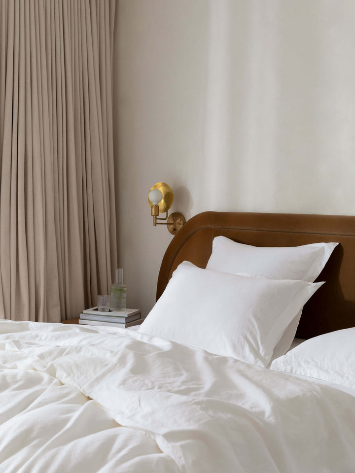 Avenue White Linen & Cotton Duvet Cover Set