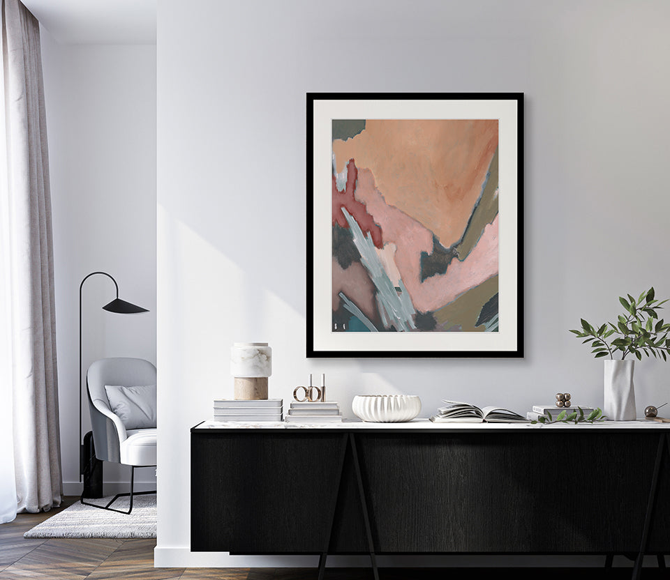 Lowen Abstract III framed abstract art print – view 2