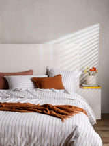 Loft Tan Linen & Cotton Duvet Cover Set