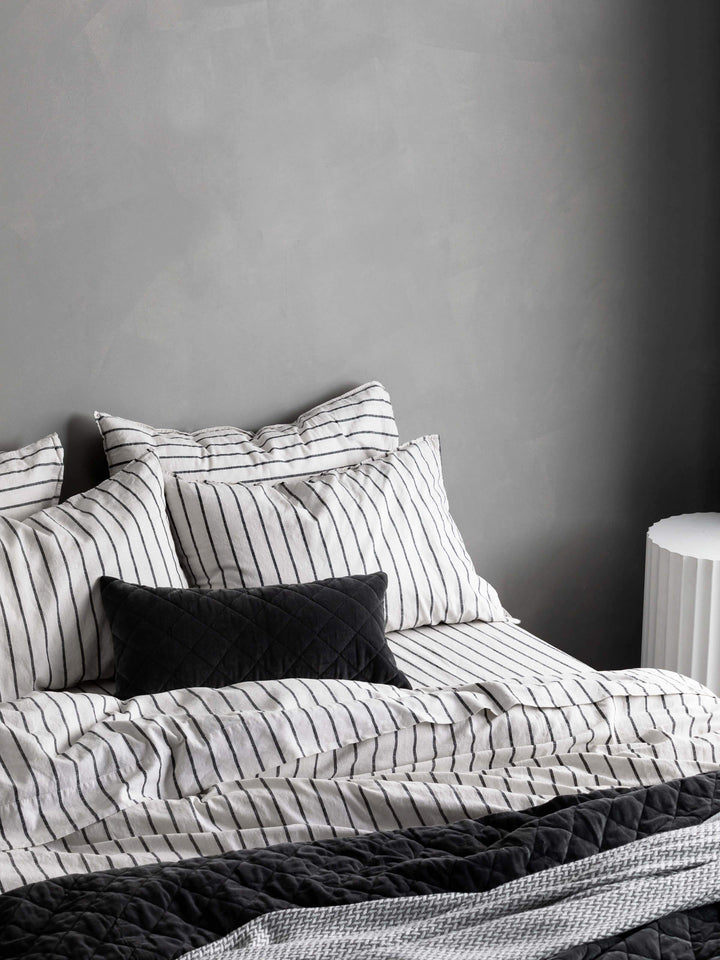 Loft Graphite Linen & Cotton Pillowcases