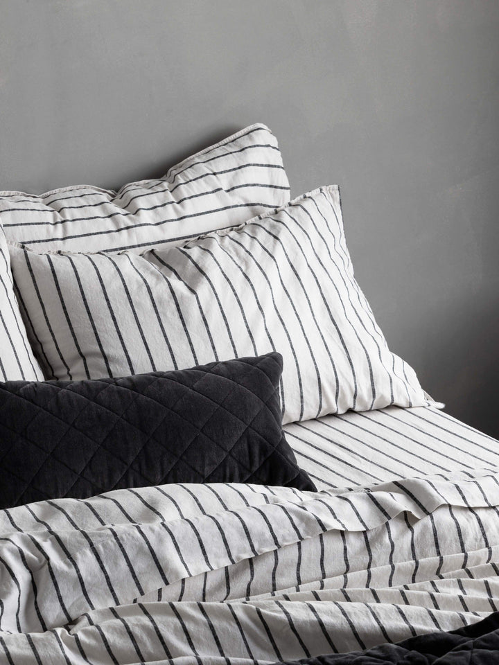 Loft Graphite Linen & Cotton Pillowcases