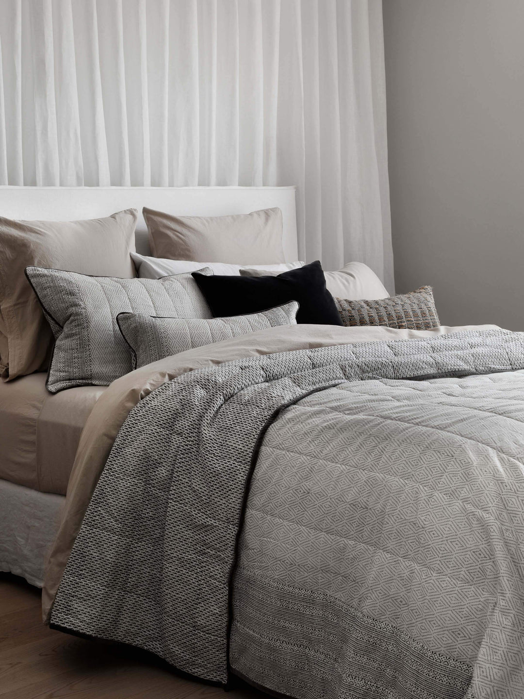 Etro Graphite Mini Velvet Cushion