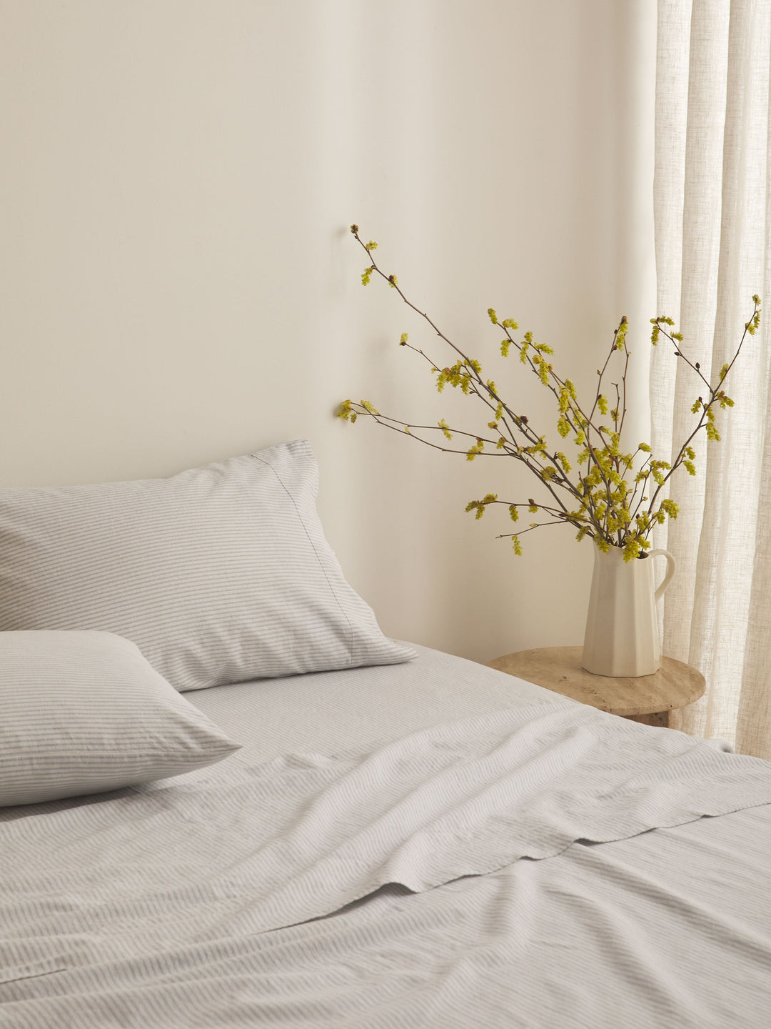 Celeste Sky Linen & Cotton Sheet Set