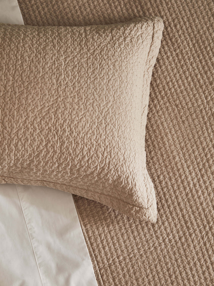 Aspen Oatmeal Pure Cotton Quilt