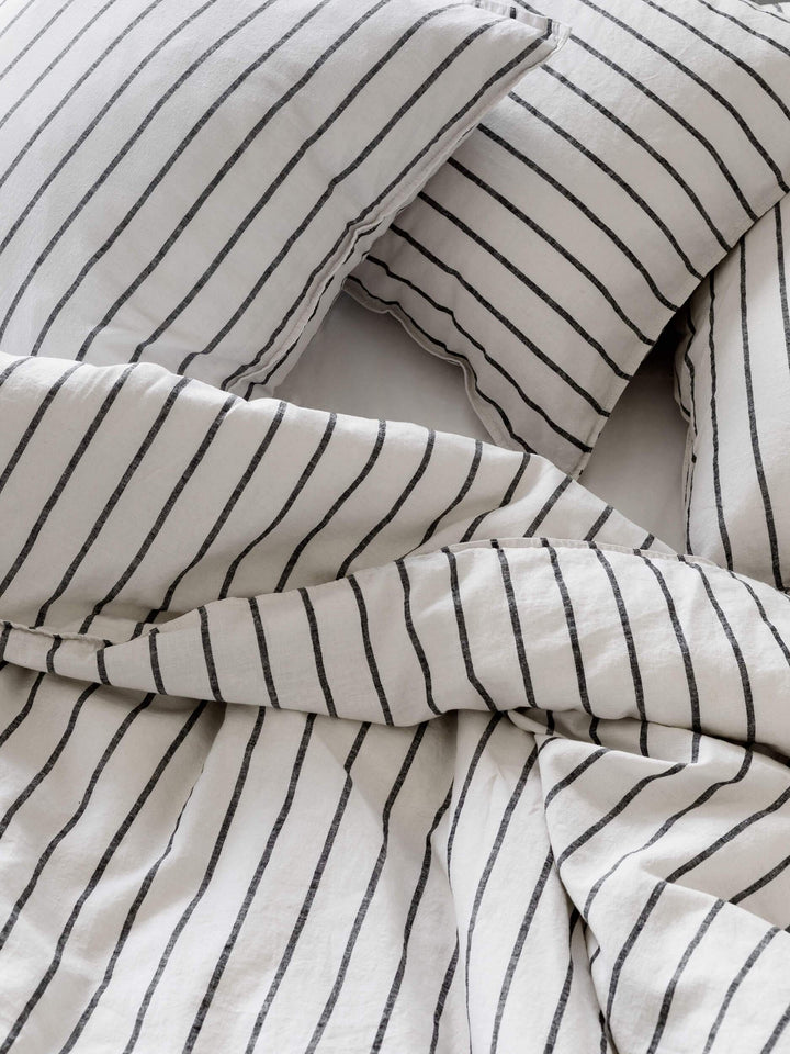 Loft Graphite Linen & Cotton Pillowcases