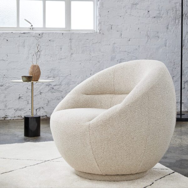 Bubble Swivel Chair Oatmeal