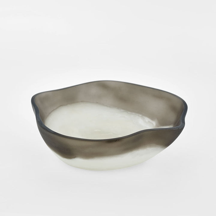 Halo Bowl Small Swirl Resin B&W