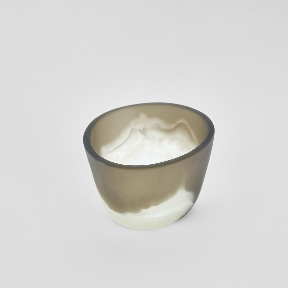 Halo Bowl Swirl Resin B&W