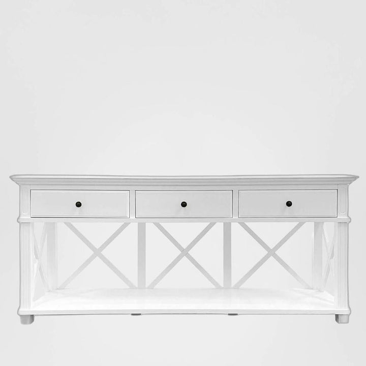 Sorrento 3 Drawer 190 cm Hamptons Console White