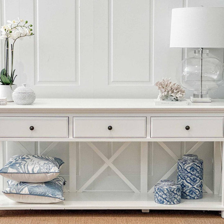 Sorrento 3 Drawer 190 cm Hamptons Console White