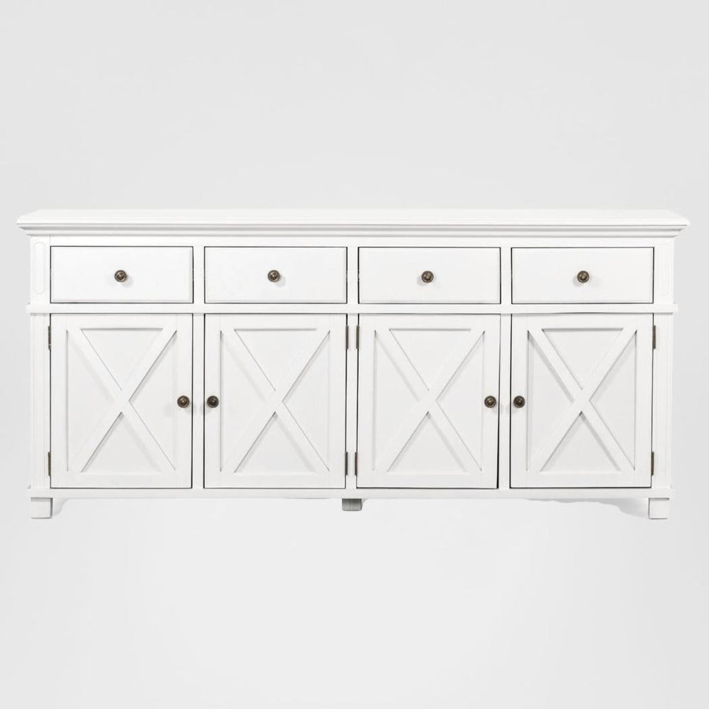 Sorrento 4 Door Hamptons 188cm Buffet White