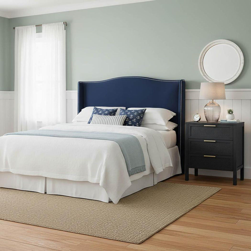 Santorini Bedside 3 Drawers Black