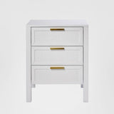 Santorini Bedside 3 Drawers White