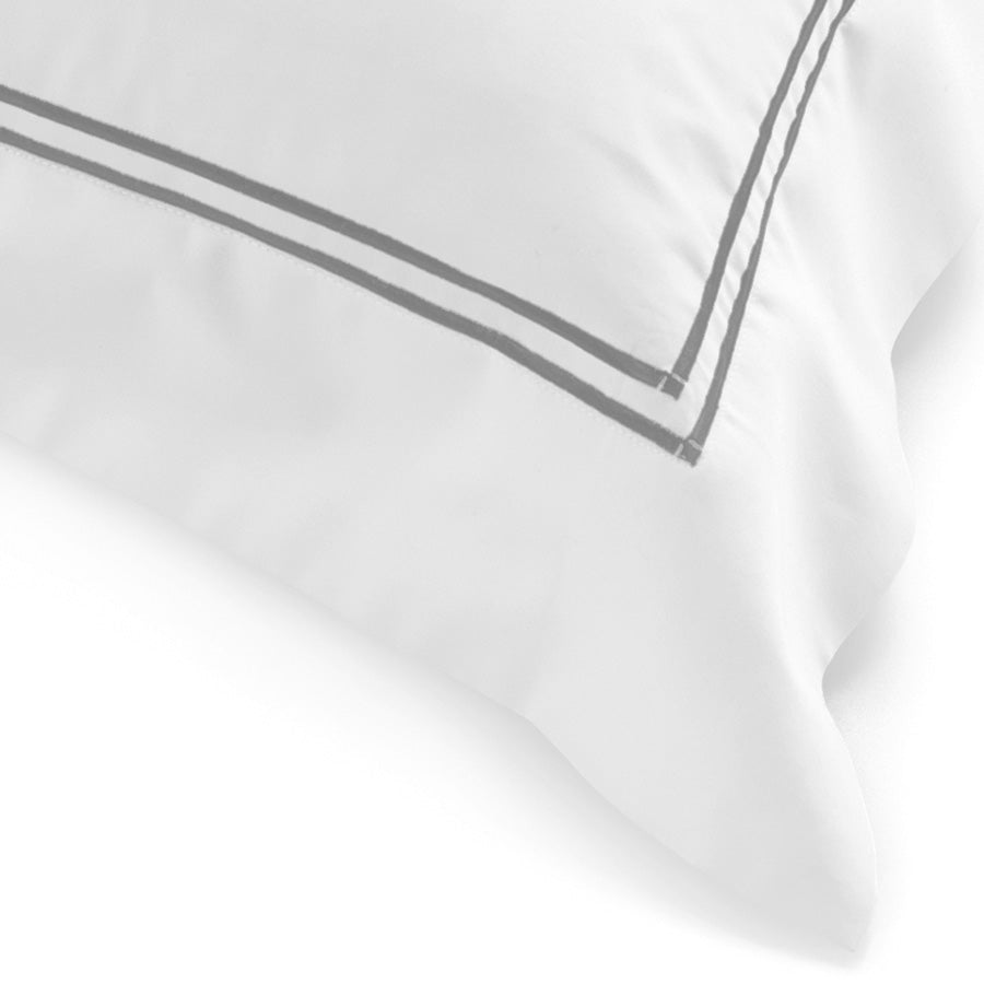 Classique grey tailored pillowcases, view 3