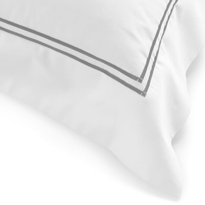 Classique grey tailored pillowcases, view 3