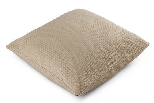Resort quilted European pillowcase in Mushroom