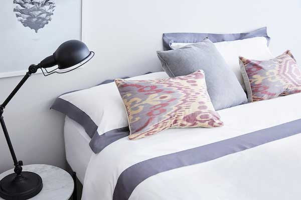 Silk Road cushion in Grape, view 3