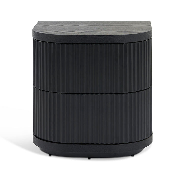 Shadow Column Bedside Table Black