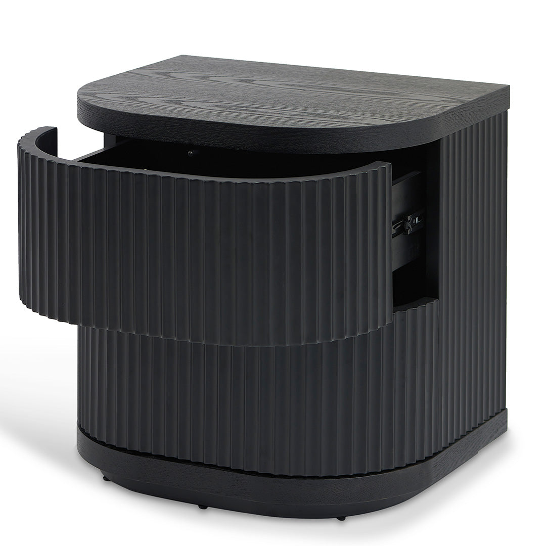 Shadow Column Bedside Table Black