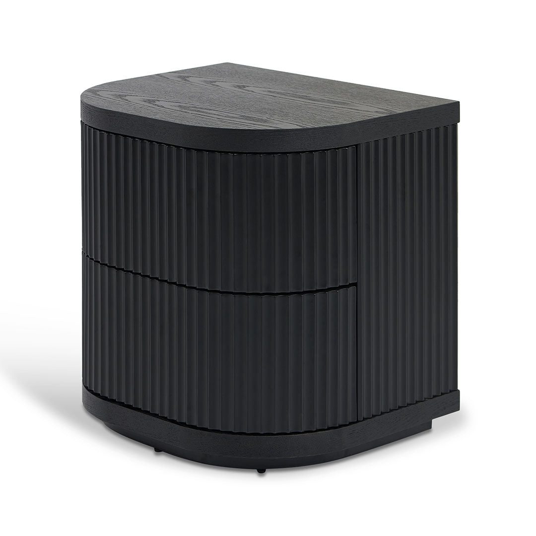 Shadow Column Bedside Table Black