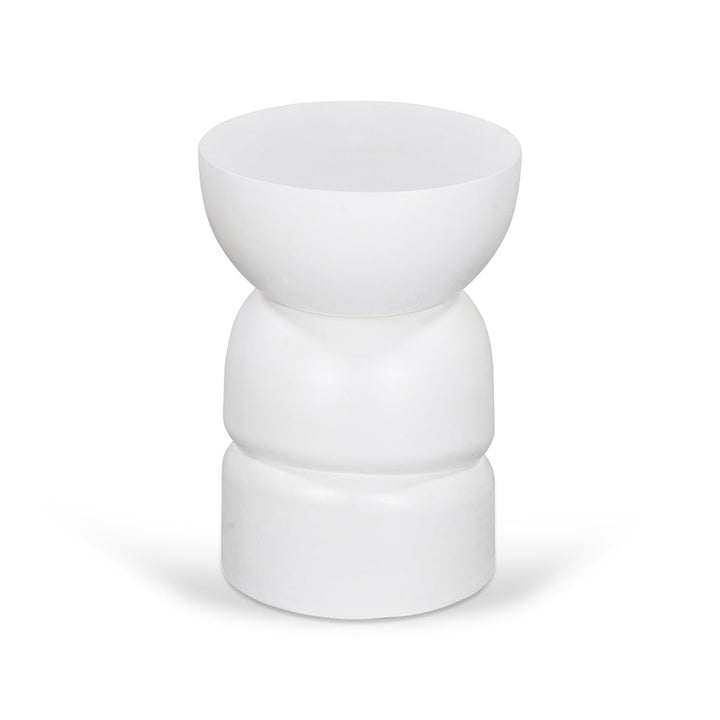 CST8722-RB 38cm Round Side Table - White