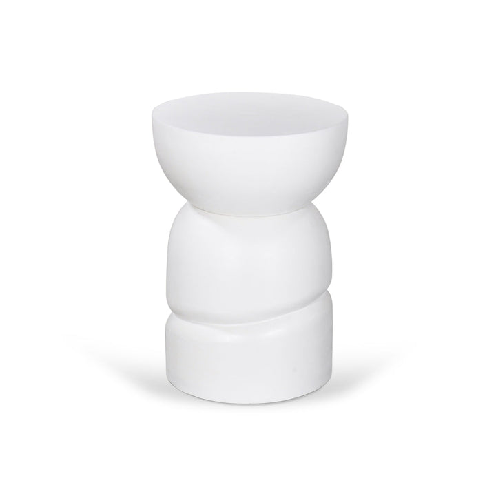 CST8722-RB 38cm Round Side Table - White