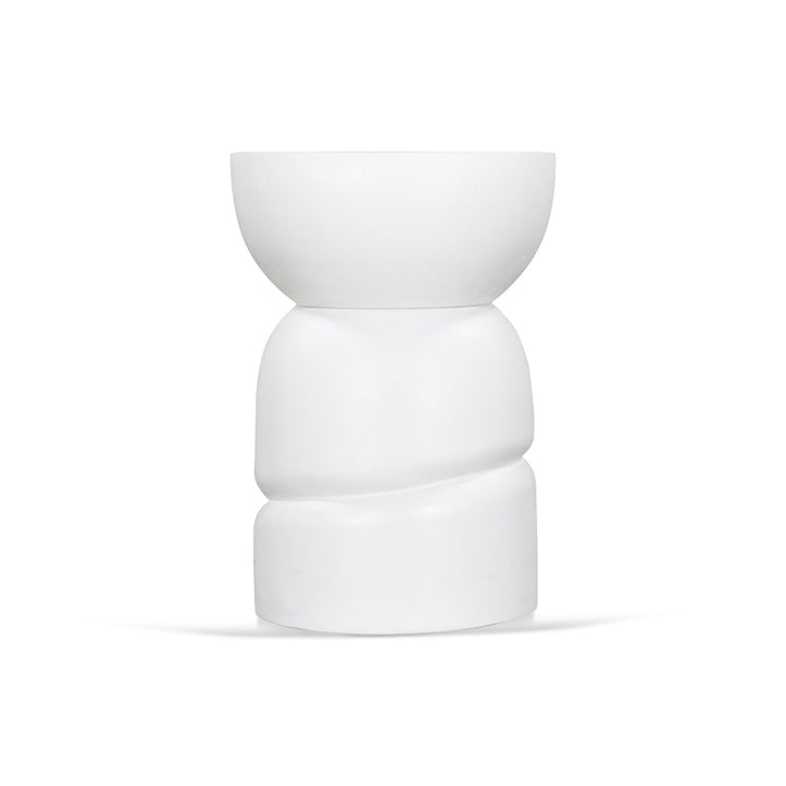 CST8722-RB 38cm Round Side Table - White