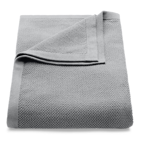 Sala cotton knit lounge blanket in Grey