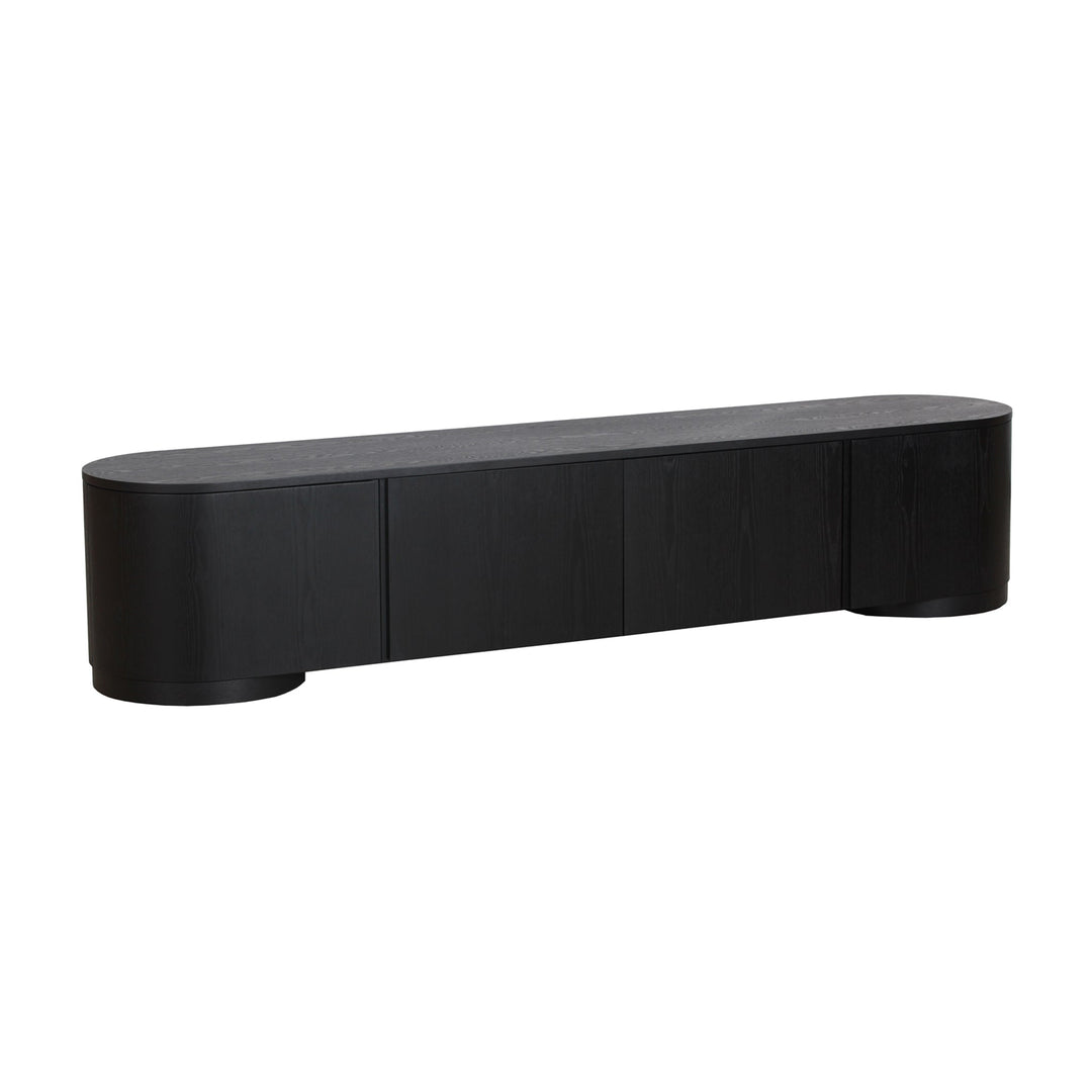 Crescent 2.2m TV Entertainment Unit Black