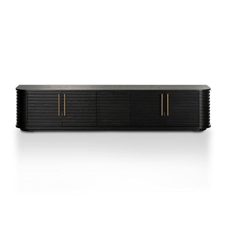 Domani 2.3m TV Entertainment Unit Textured Espresso Black