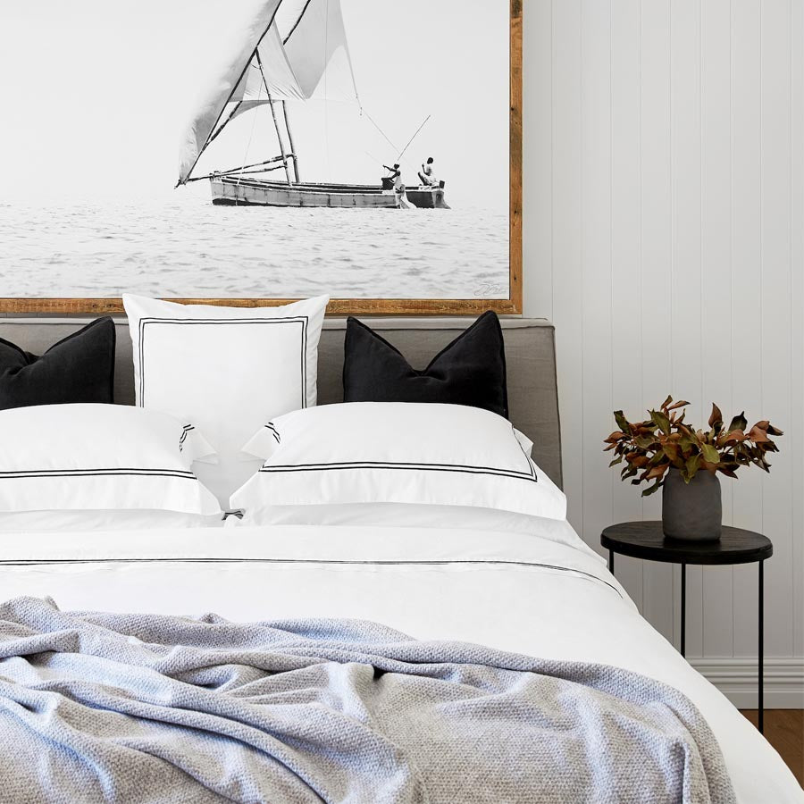Sala Grey Melange blanket, view 2
