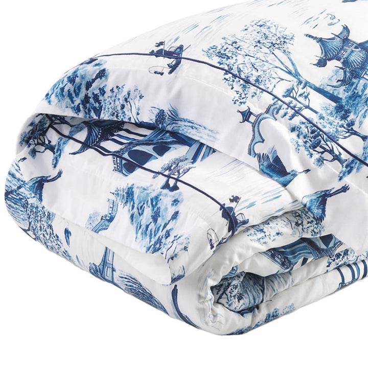 Willow printed quilt cover, view 3