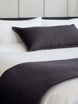 Aspen Charcoal Pure Cotton Bed Runner