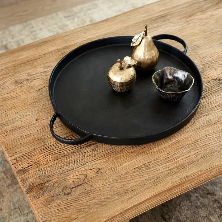 Balto Round Tray with Handles