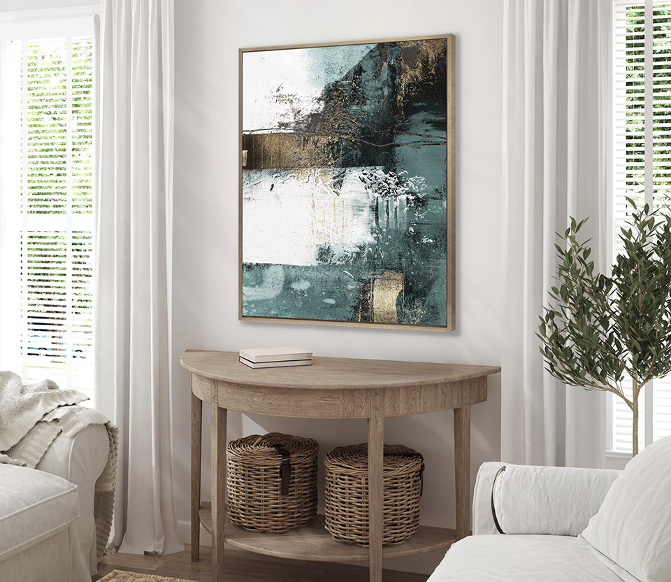 Bastoni Abstract III framed abstract canvas art – view 2